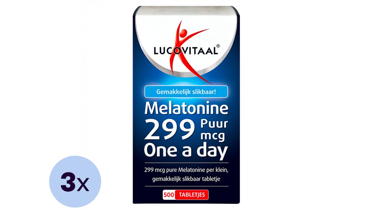 Lucovitaal Melatonine | 299 mcg | 3x 500 Tabletten Aanbieding - iBOOD