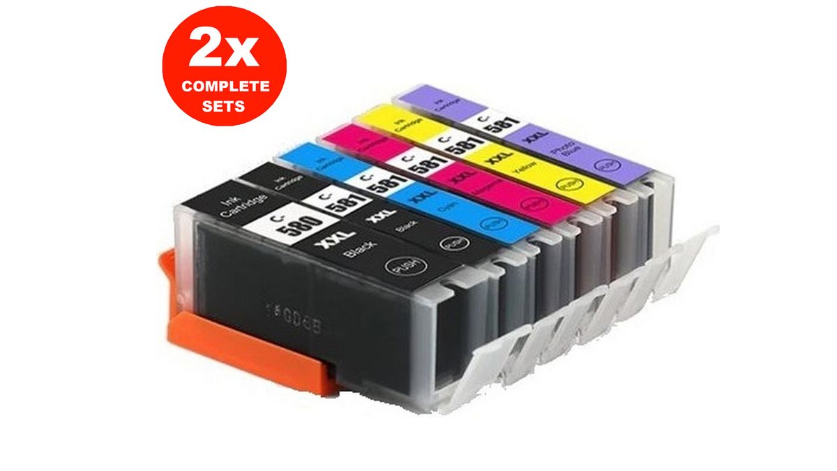 2x Cartridge PGI-580 & CLI-581 & PH | Canon Aanbieding - iBOOD