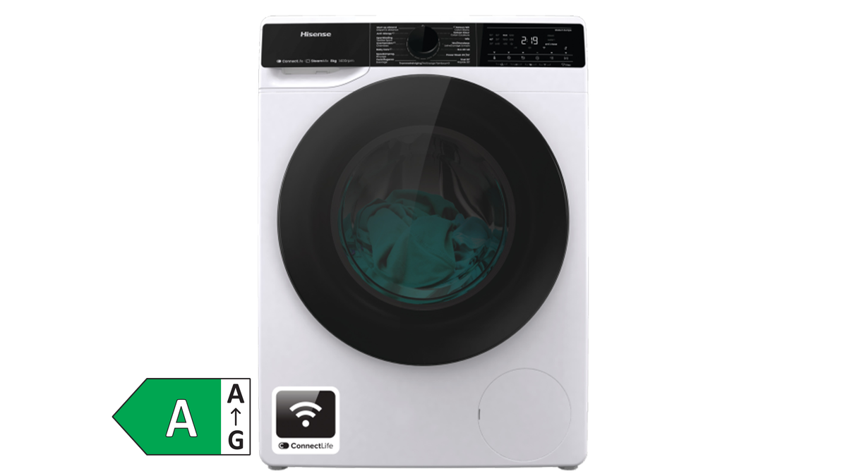 Hisense Wasmachine | 8 kg | WF5V843BW/BLX Aanbieding - iBOOD