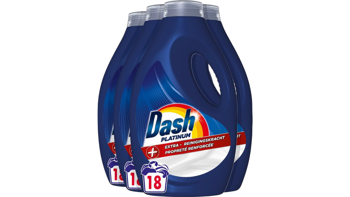 4x Dash Liquid Platinum Color Wasmiddel | 72x Wassen Aanbieding - iBOOD