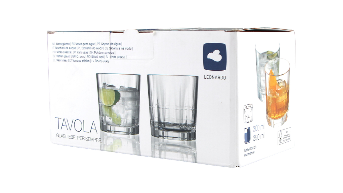 2x Leonardo Tavola Wasserglas | 300 ml Angebote