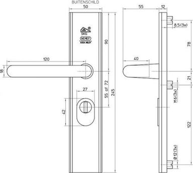 nemef-deurbeslag-kruk-skg3-72-mm
