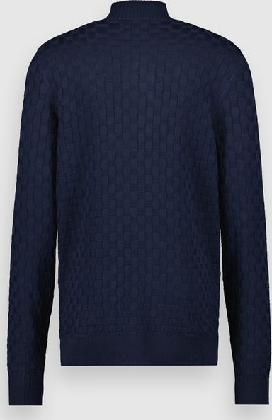twinlife-knit-vest-structure-sweatshirt-blau