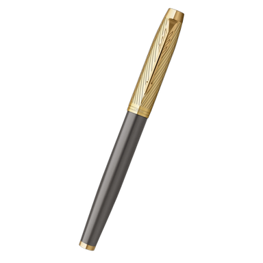 parker-pioneers-collection-im-rollerball-fine-grey-lacquer-gold-plated-etched-cap-product-2