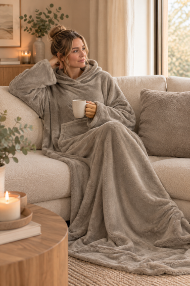 unique-living-deken-met-mouwen-kussen-200x150-taupe-product-1