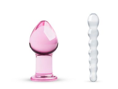 anal-plug-pink-und-dildo-nr-19-aus-glas