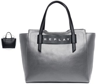 replay-printed-logo-shopper-dames
