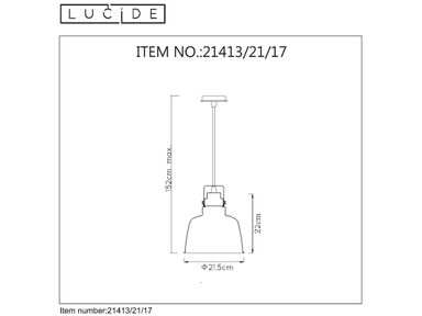 lucide-hanglamp-naut-1x-e27