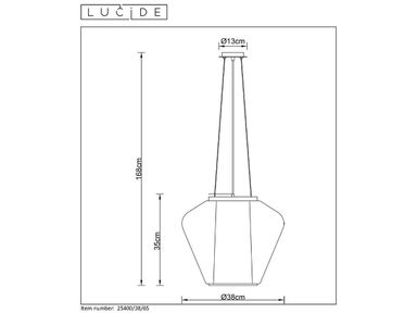 lucide-hanglamp-stain-38-cm-1x-e27
