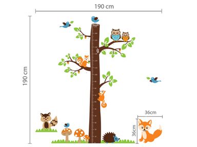 muursticker-fox-tree-measurement