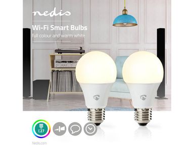 2x-nedis-wi-fi-smart-led-lampe-e27