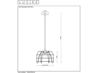 lucide-hanglamp-grid-1x-e27