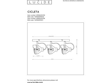 lucide-plafondspot-cicleta-3x-gu10