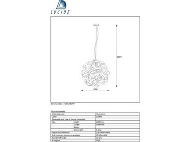 lucide-atoma-hanglamp-12x-g9-80-cm