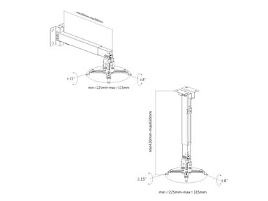 wand-plafondmontage-projector