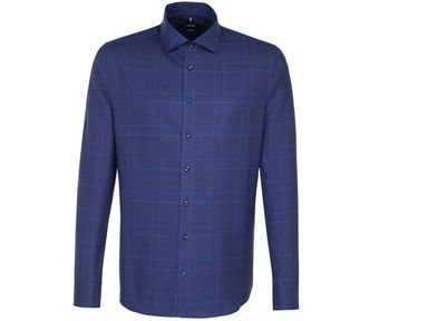 overhemd-blue-check-tailored-fit