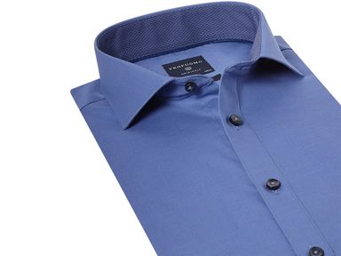 profuomo-overhemd-solid-blue