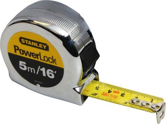 Stanley PowerLock Classic Ruban à mesurer, 5 M, 19 mm