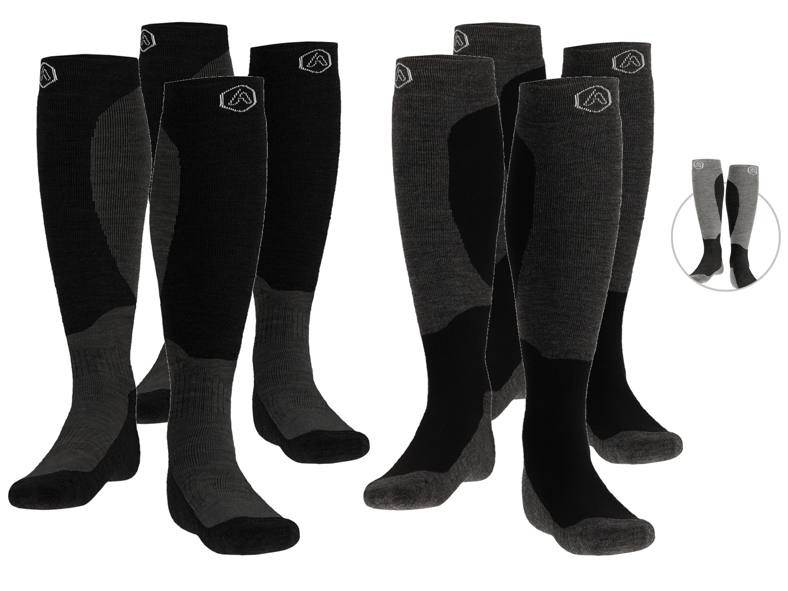 4x Heat Essentials Skisokken
