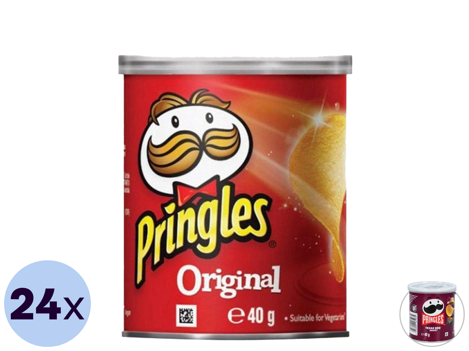 24x Pringles, versch. Sorten, 40 g