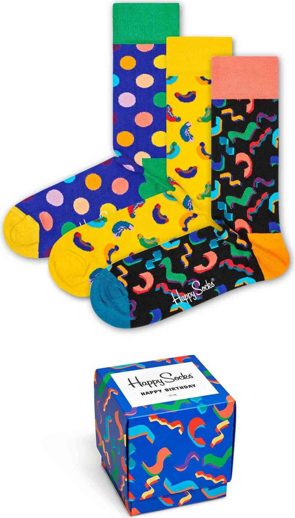3 Paar Happy Socks in Giftbox | Verjaardag