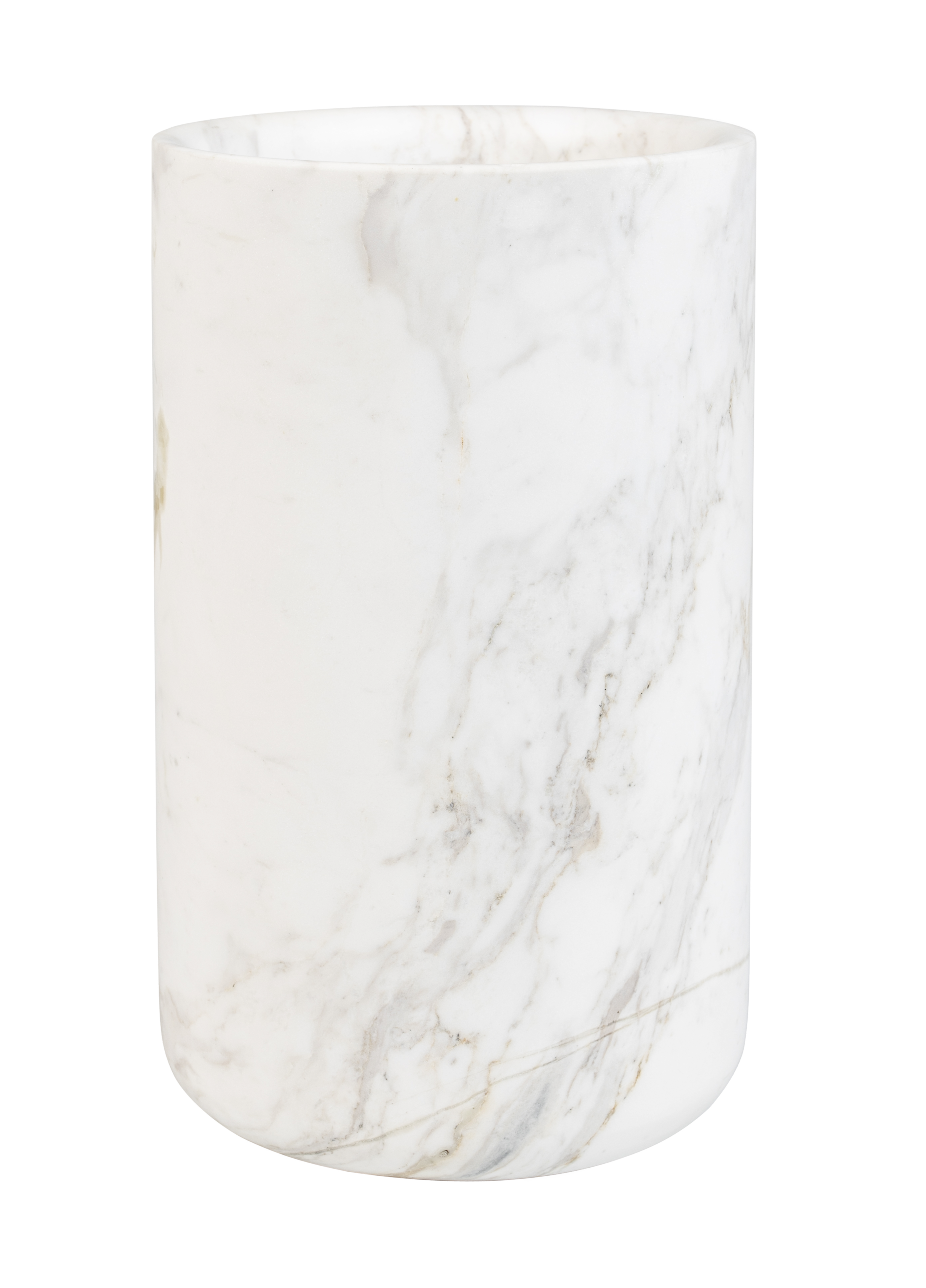 Zuiver Fajen Vase im weißen Marmordesign, Ø 15 cm