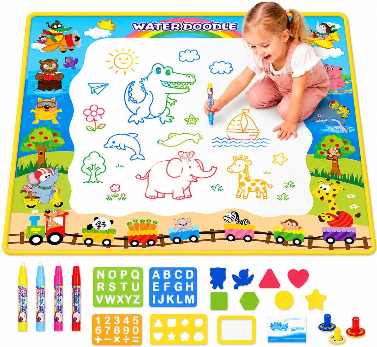 RS Goods Water Tekenmat, 100 x 100 cm