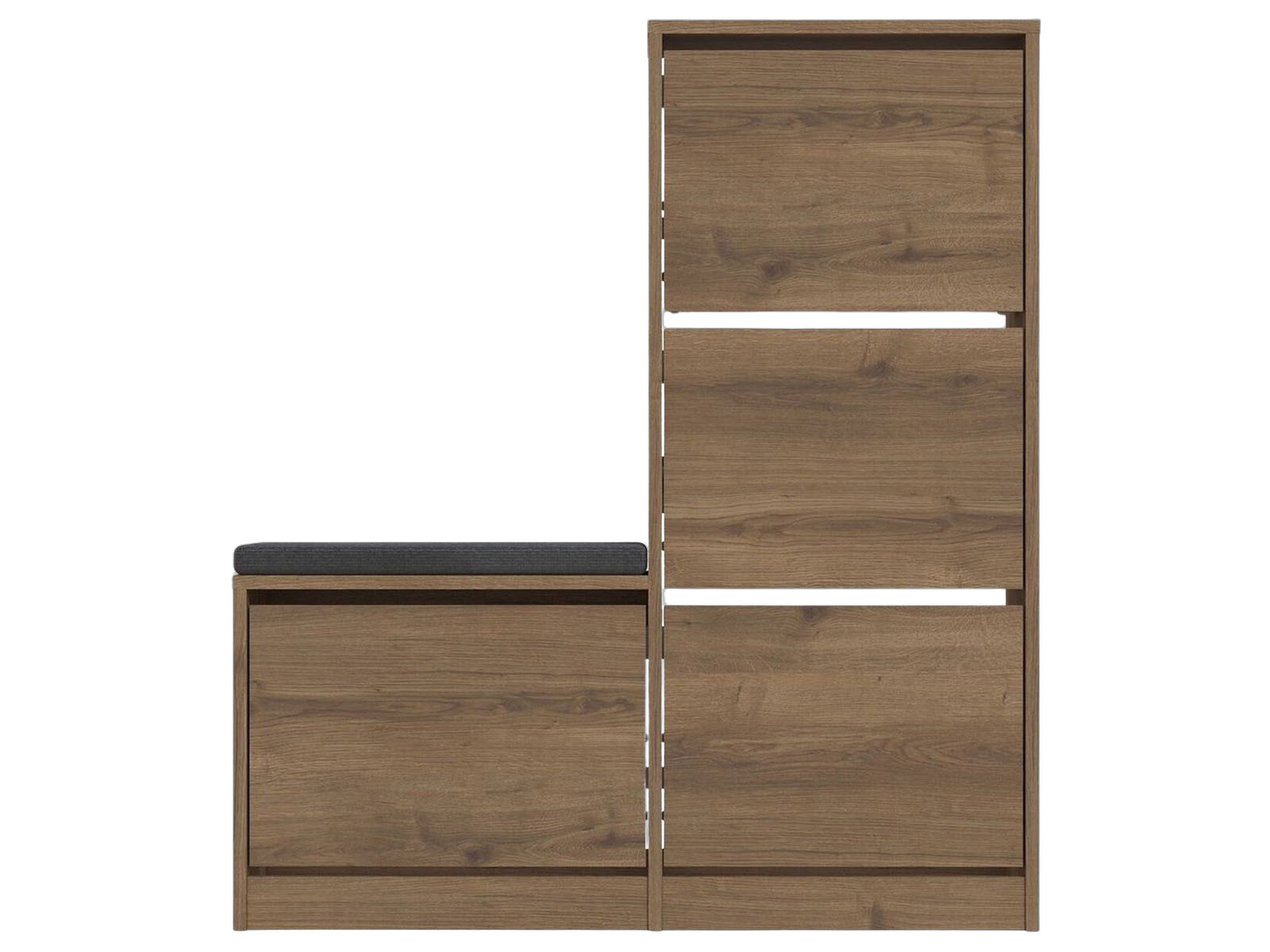 Kalune Dude Armoire à chaussures, 105 x 119 x 26 cm