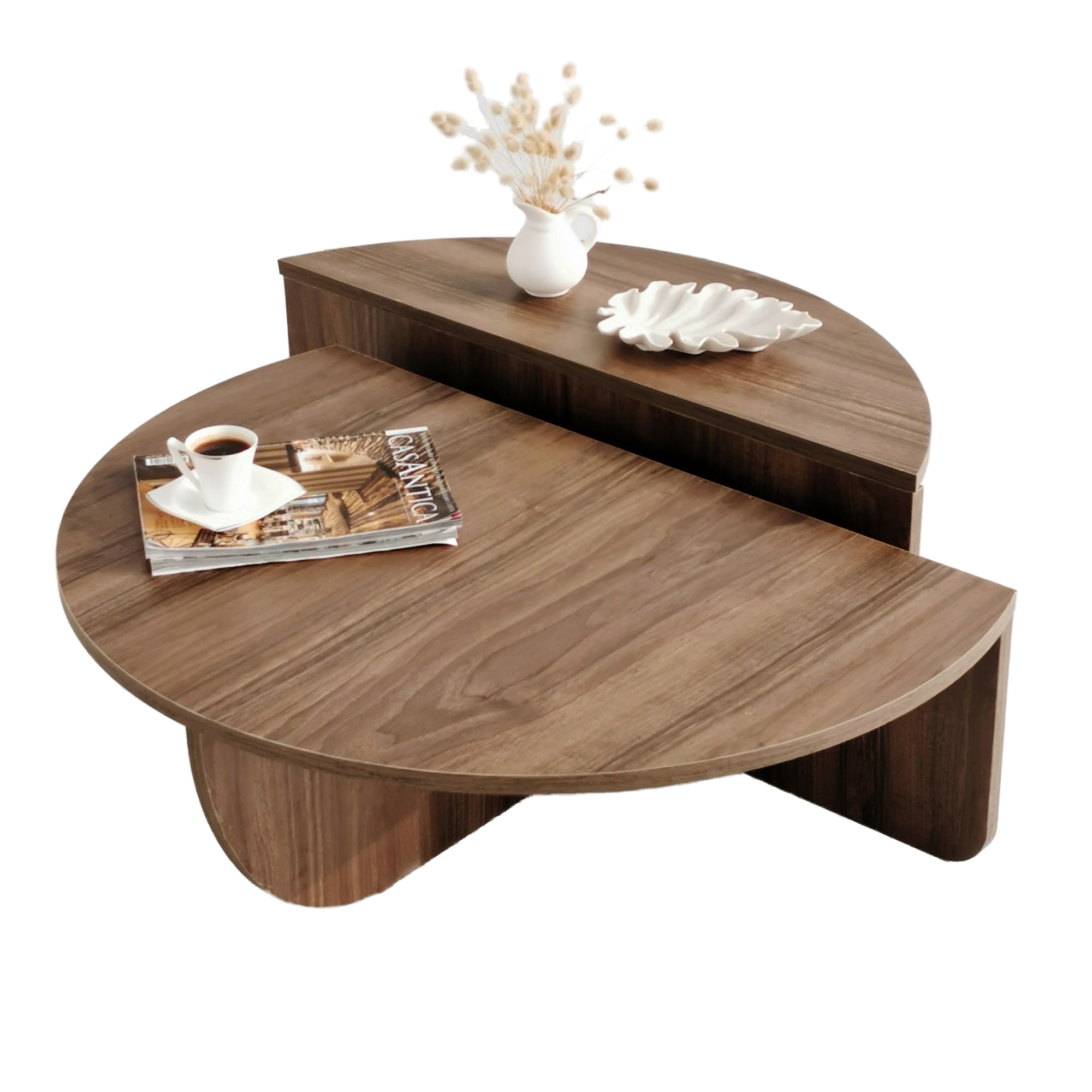 Asir Kalune Podium Salontafel, Walnut