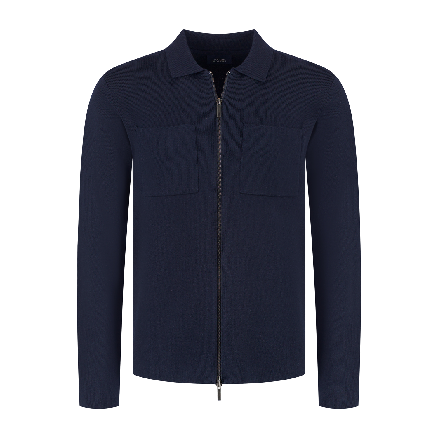 Boston Brothers Full Zip Cardigan, Navy