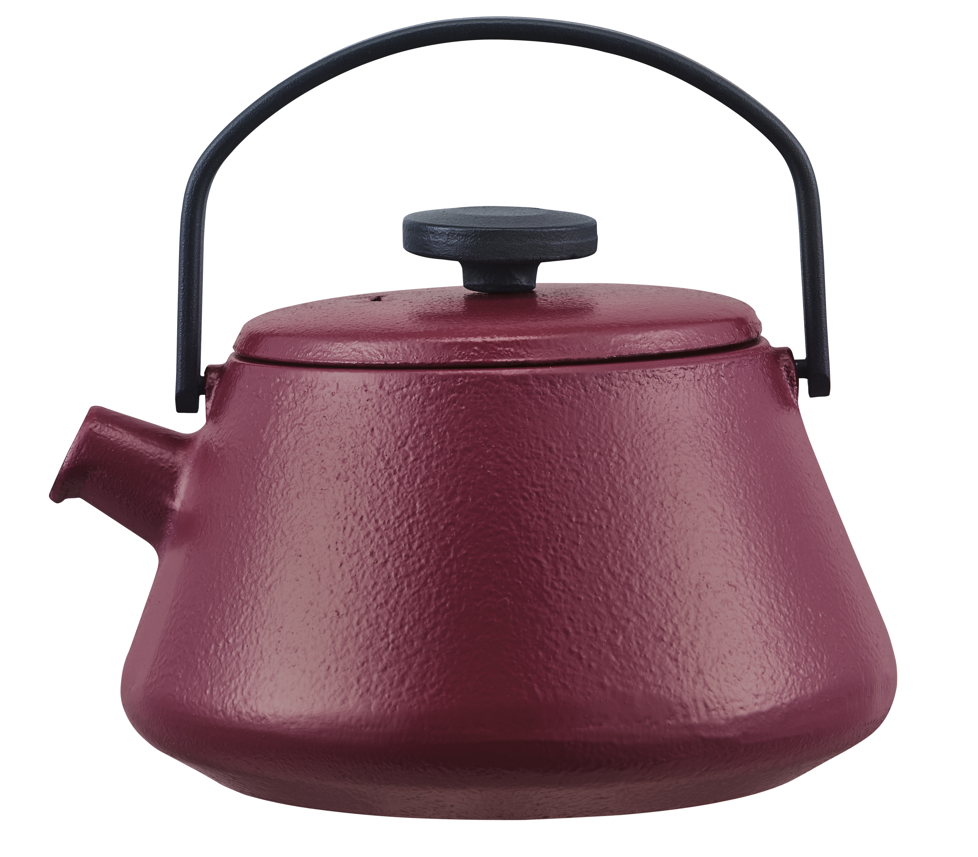 Brabantia T-Time Teekessel aus Gusseisen, 0,7 l, Rot