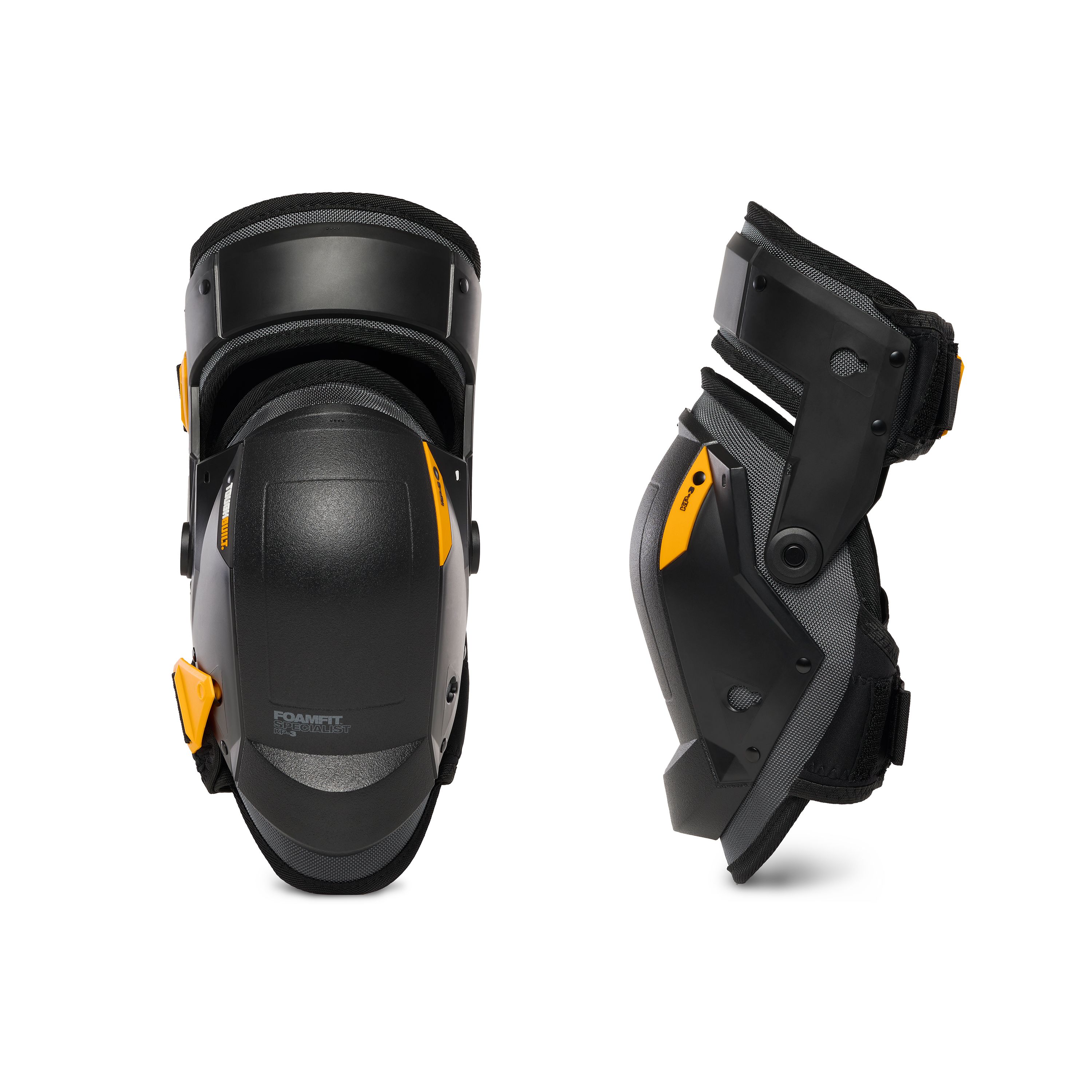 ToughBuilt FoamFit Non Slip Rubber Shell Specialist Knee Pads, TB-KP-3