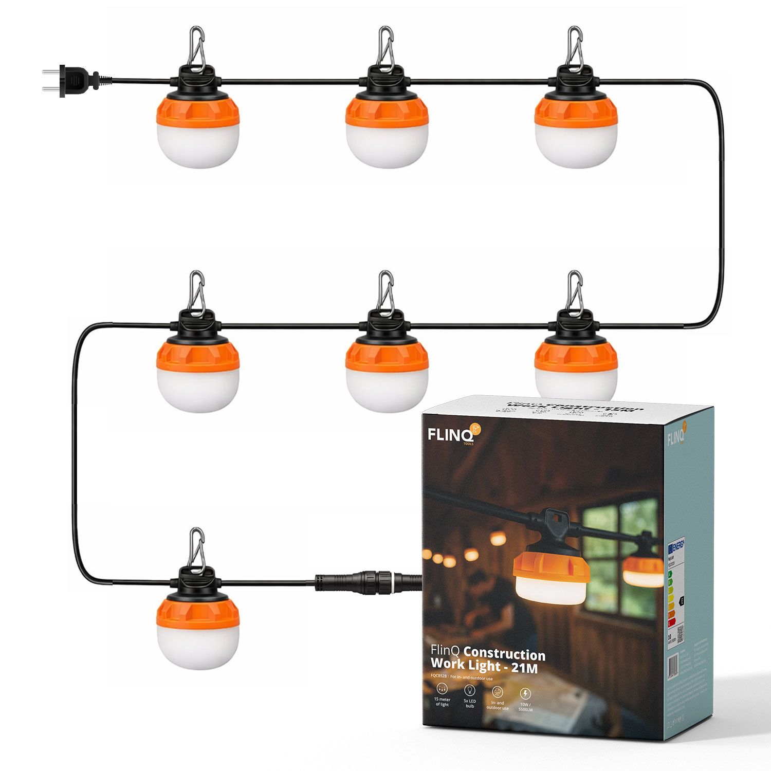 FlinQ Lichtslinger Werklamp, 21M