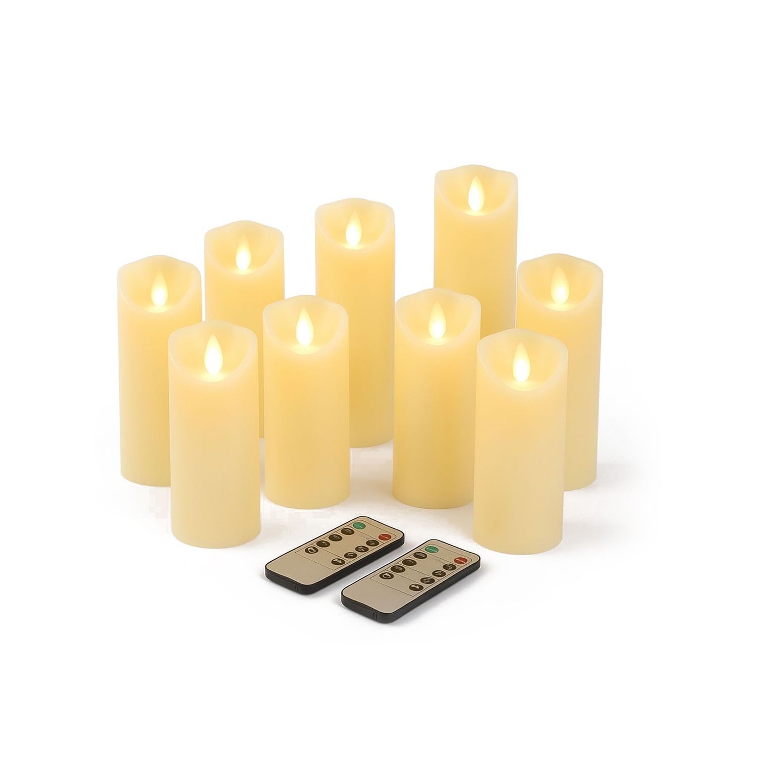 FlinQ Harmony LED Set de Bougies, 9 pièces