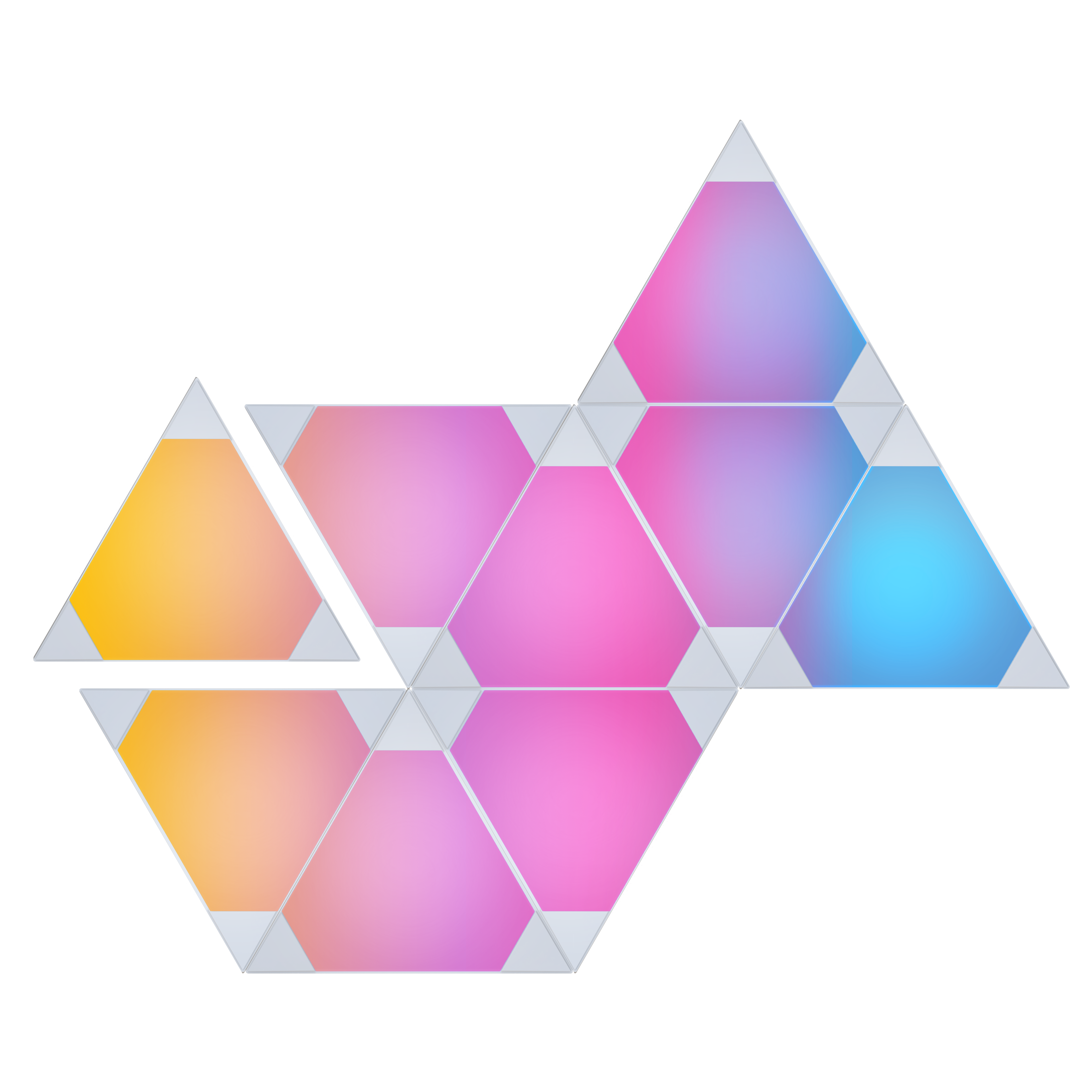 Calex Smart Feux triangulaires, lot de 9 pièces
