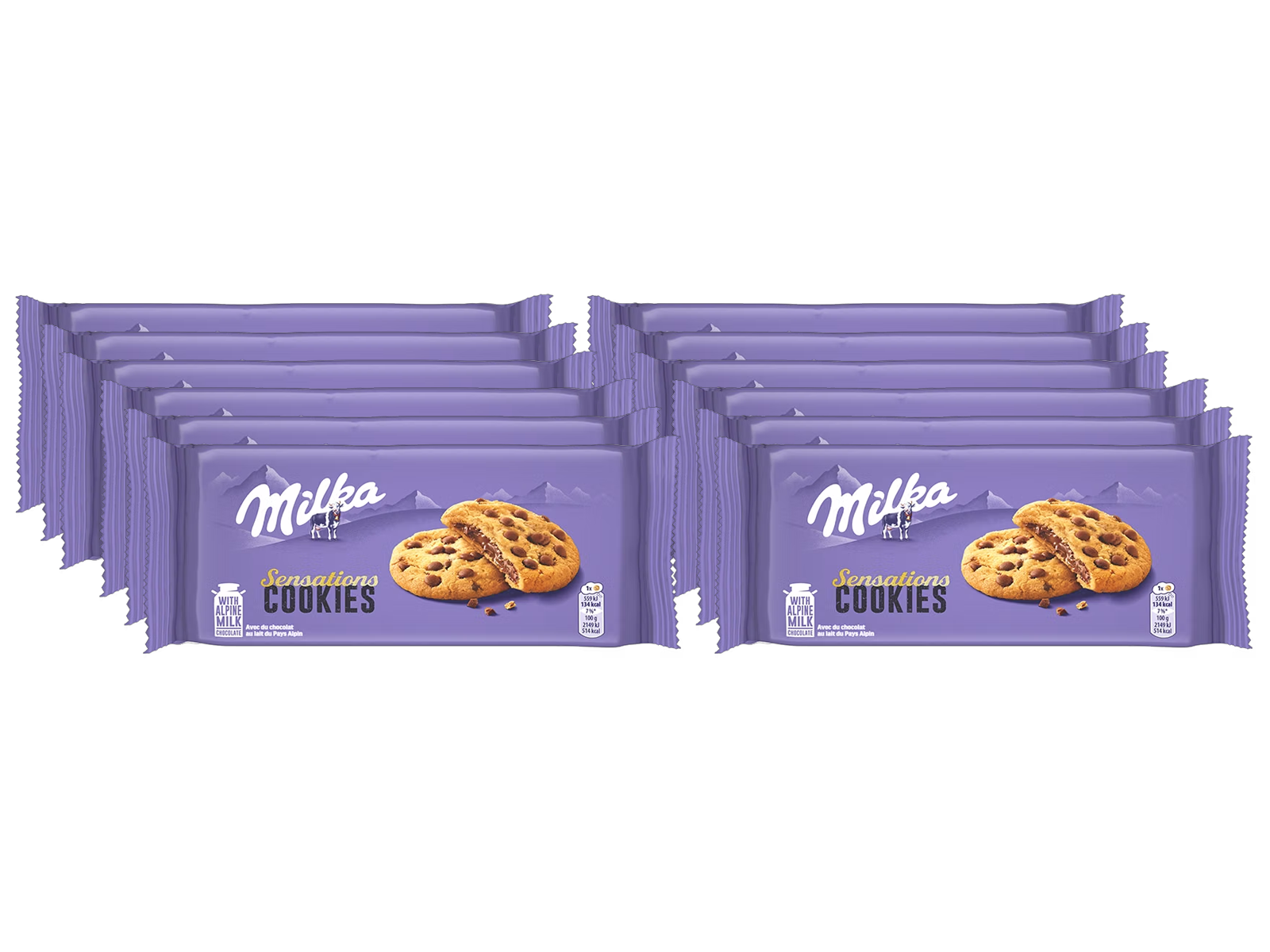 12x Milka Cookie Sensations, 156 g 