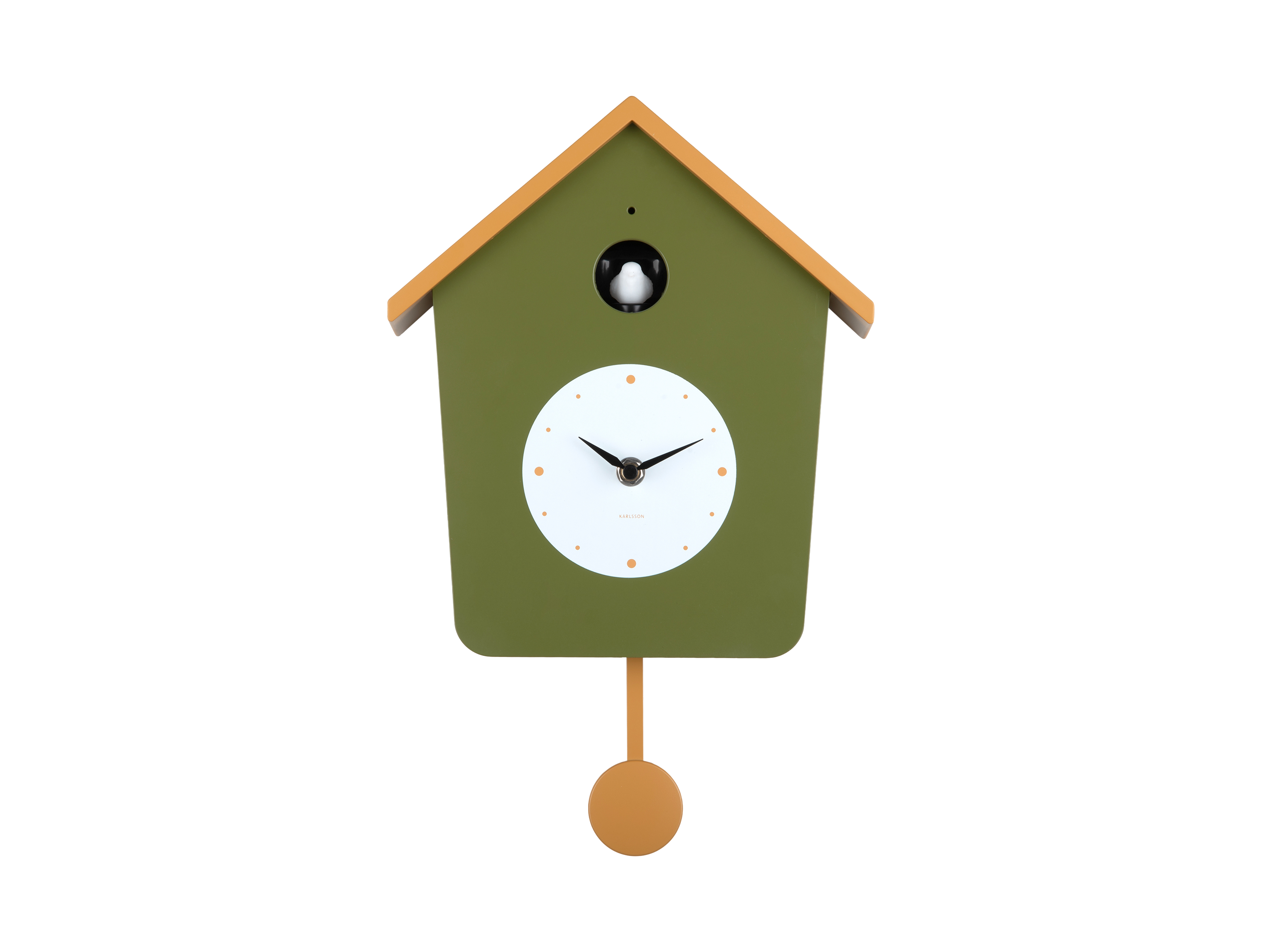 Karlsson Horloge à coucou Light, Green & Yellow