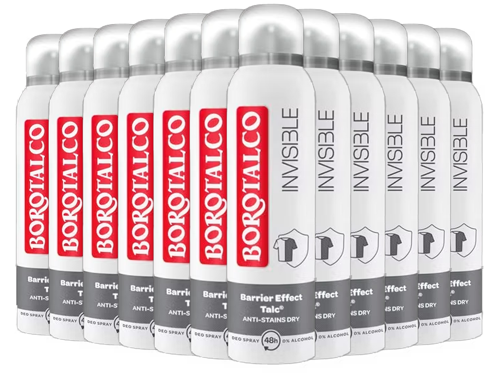 12x Borotalco Invisible Deodorant Spray