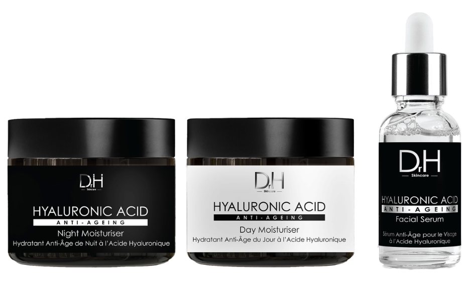Coffret de soins pour la peau Dr H à l'acide hyaluronique, 3 pièces