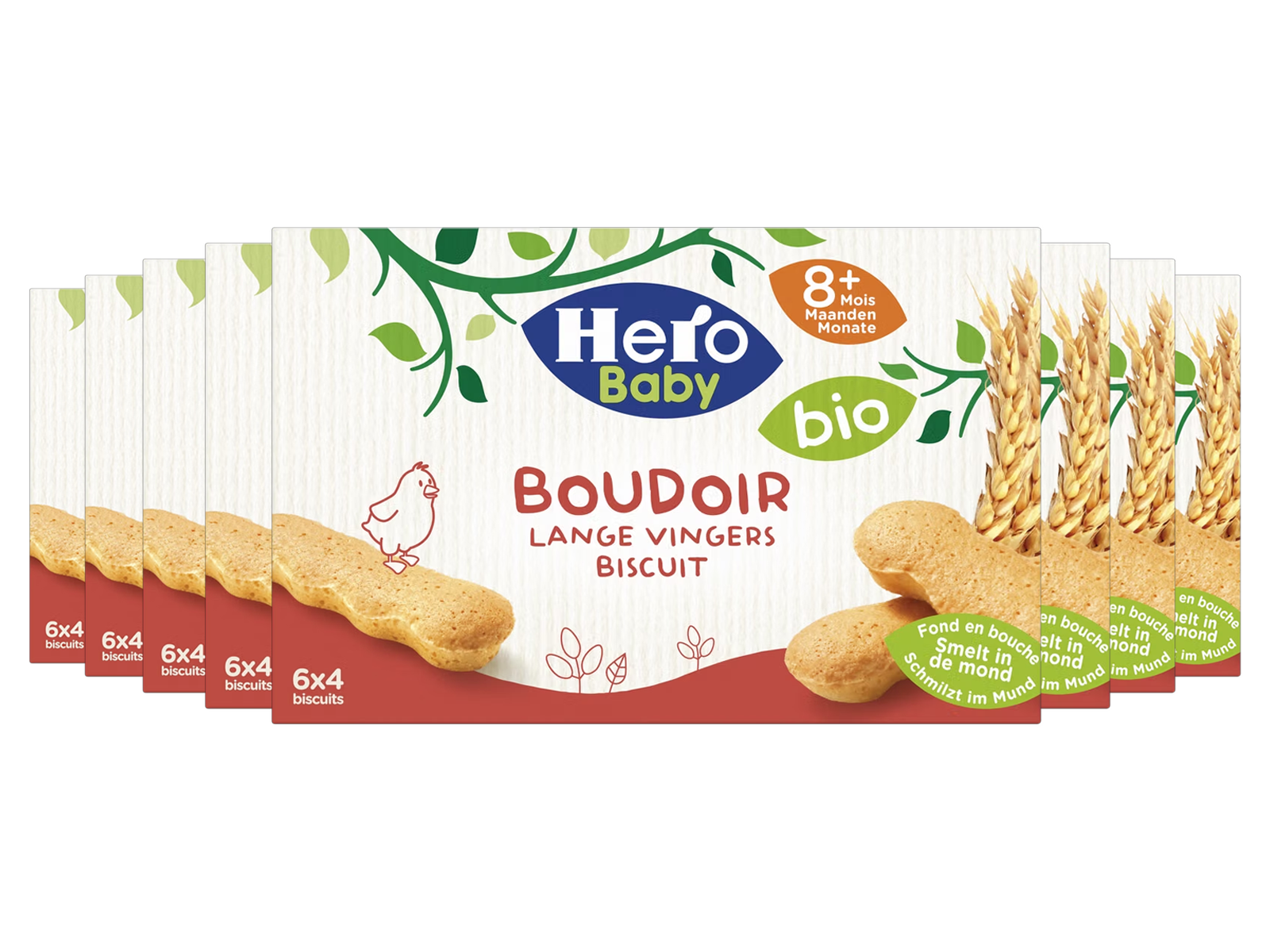 8x Hero Baby Lange Vingers Bio, 120 g