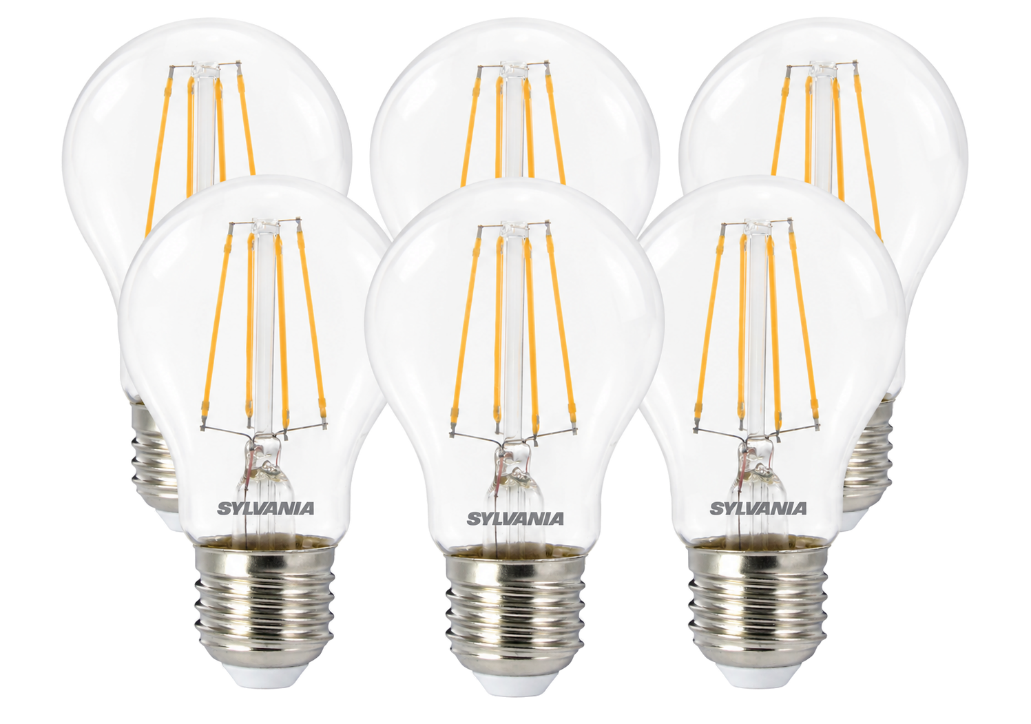 6x Sylvania ToLEDo Retro LED-Lamp E27 Dimbaar