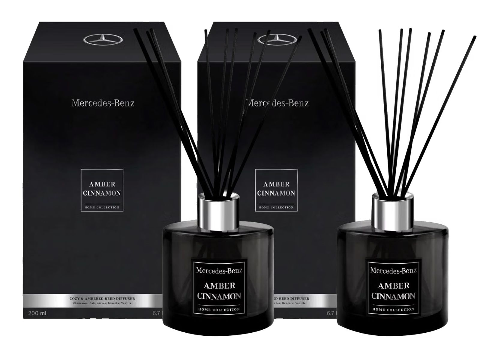 2 diffuseurs d'ambiance « Mercedes-Benz Amber Cinnamon », 200 ml