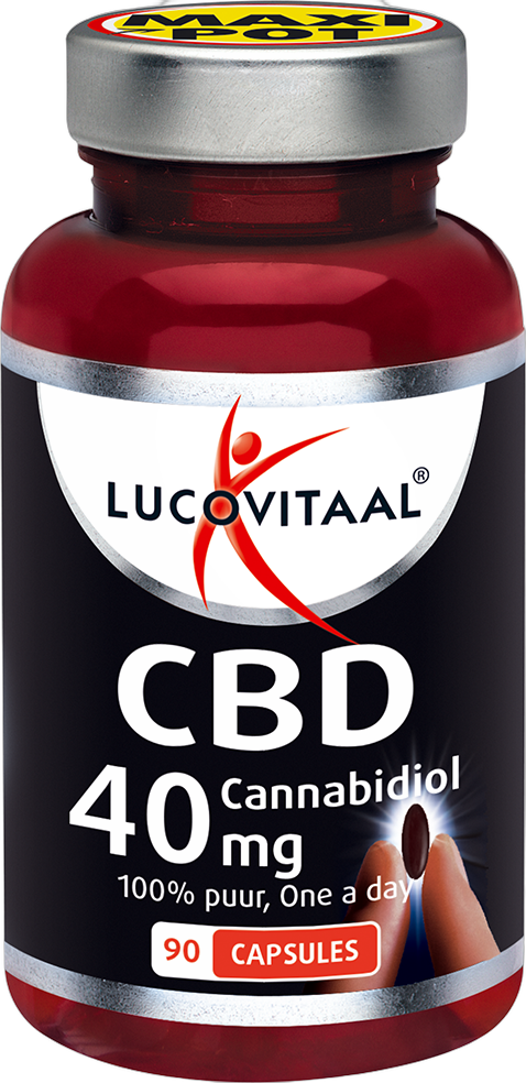 Lucovitaal CBD Cannabidiol, 40 mg, 90 gélules