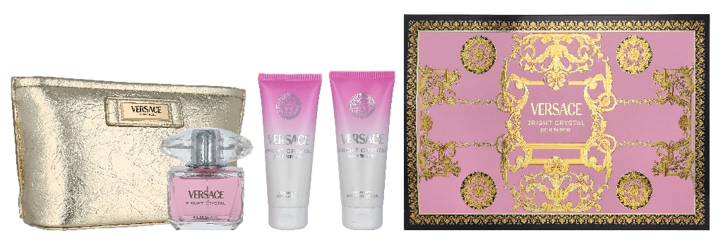 Versace Coffret cadeau Bright Crystal, 3 produits + pochette