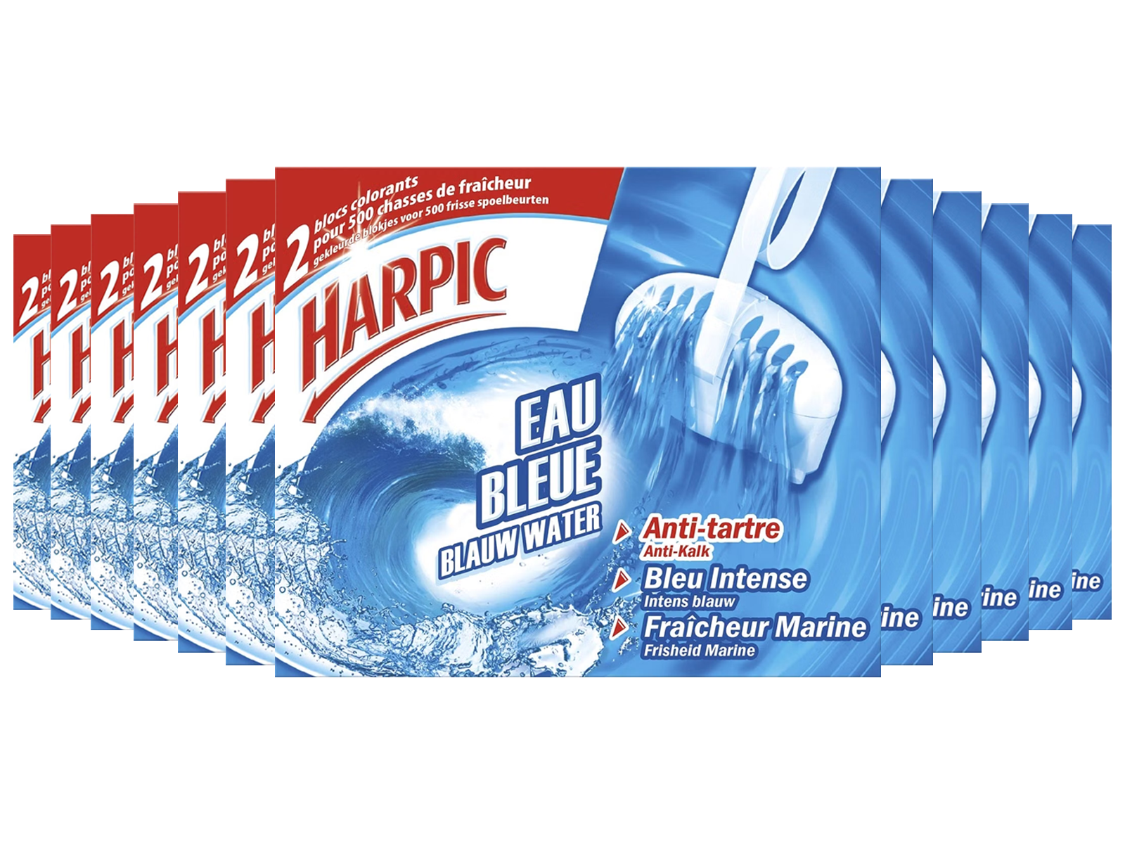24x Harpic Toiletblok Blauw Water, 38 g