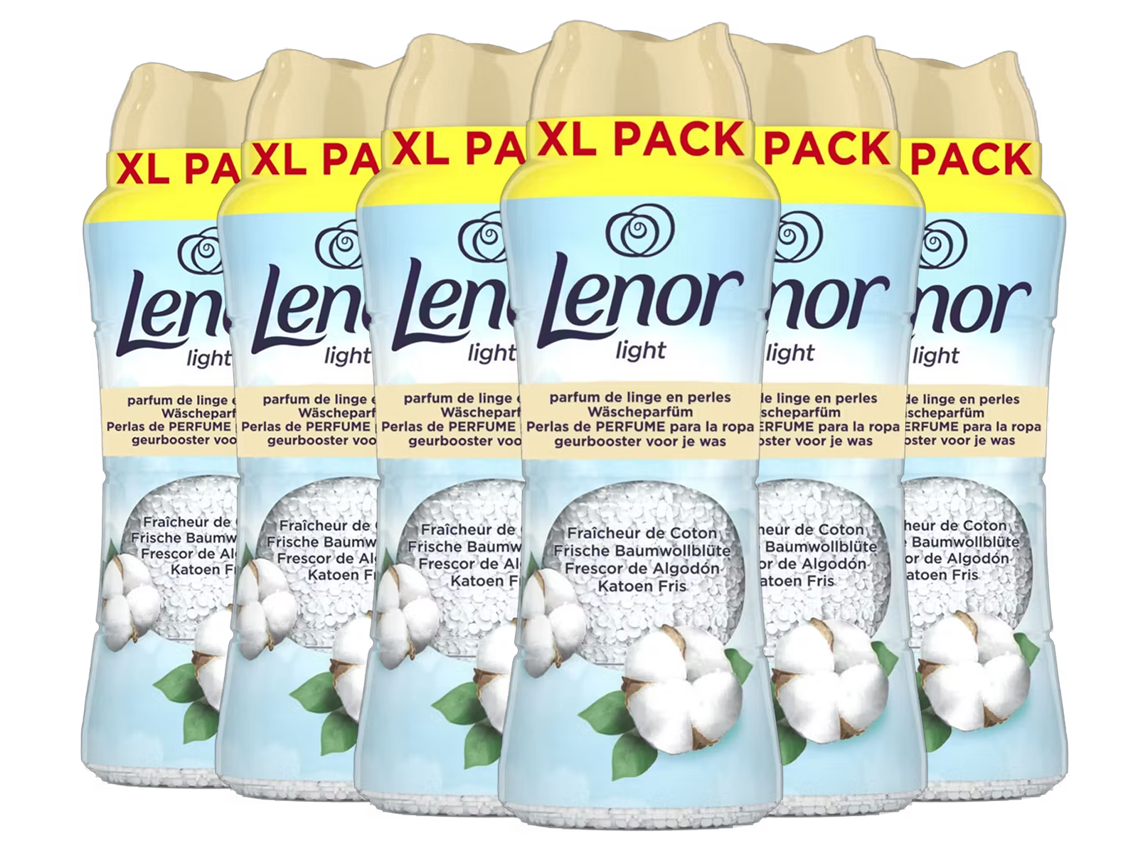 6 paquets de perles parfumées « Cotton Fresh » d'Lenor, 495 g