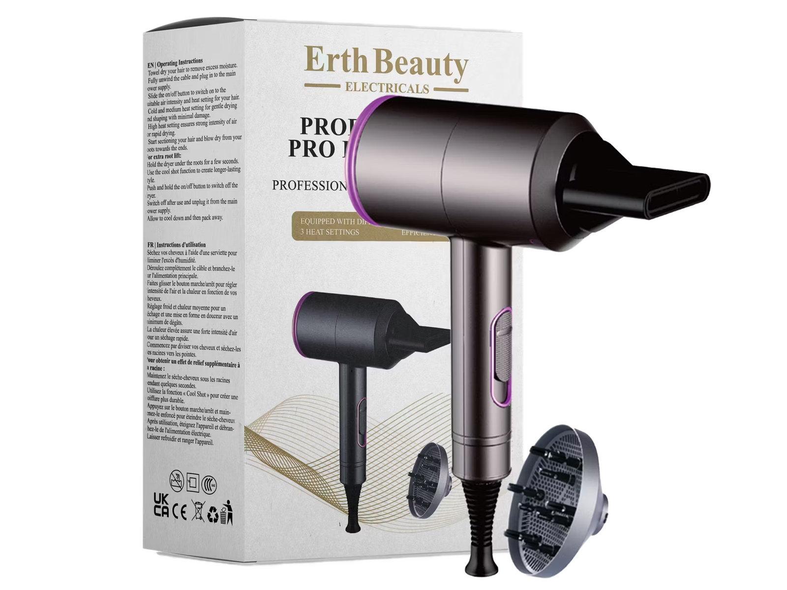 Erth Skin London Professional Pro Haardroger