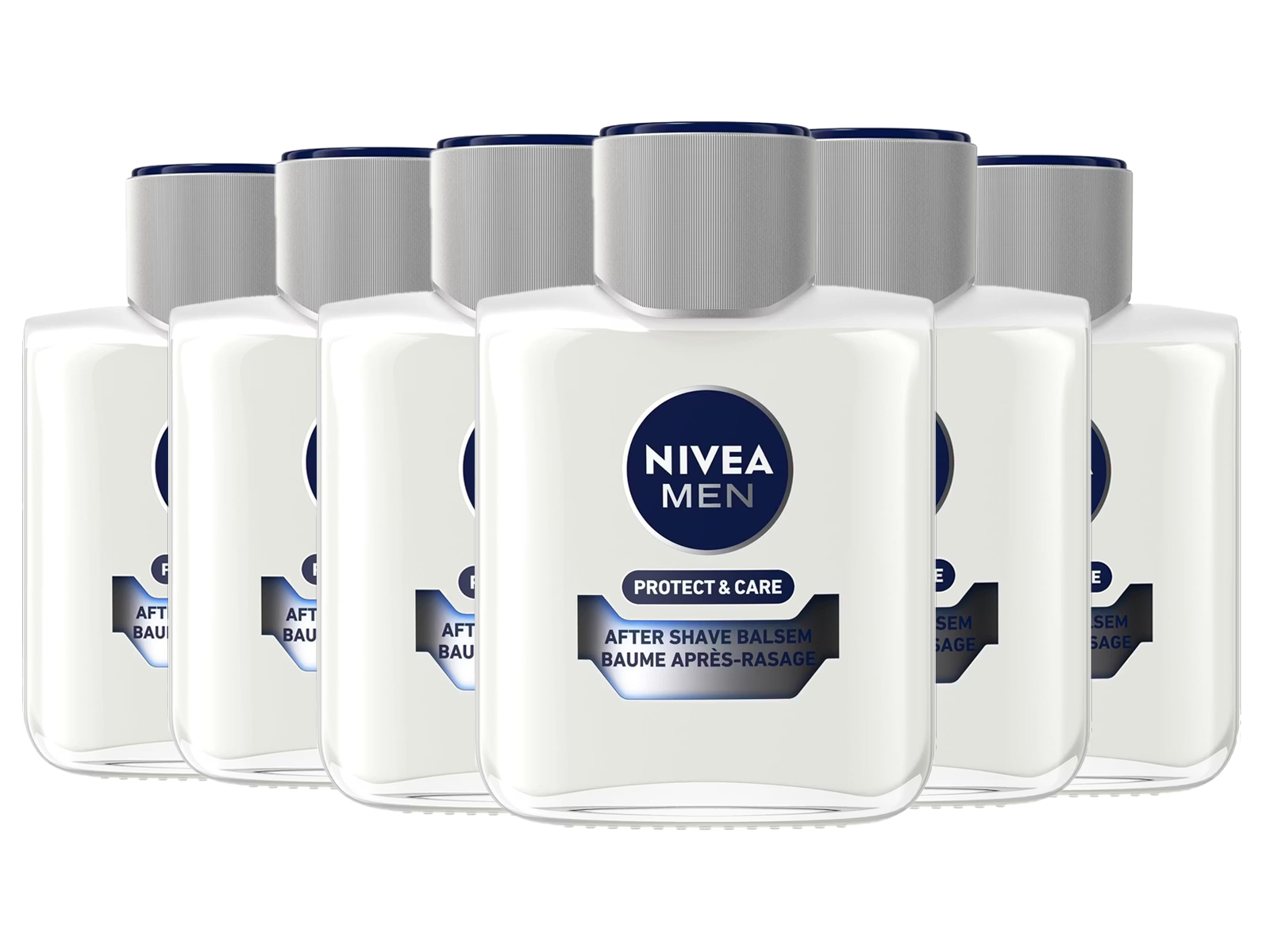 6x Nivea Men Aftershave Balsem Protect & Care, 100 ml