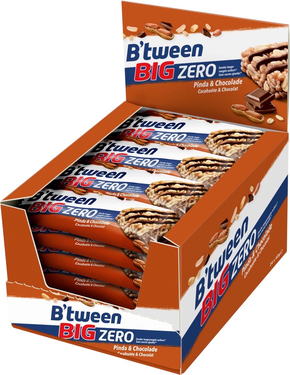24x B'tween Big Zero Pinda & Chocolade, 40 g