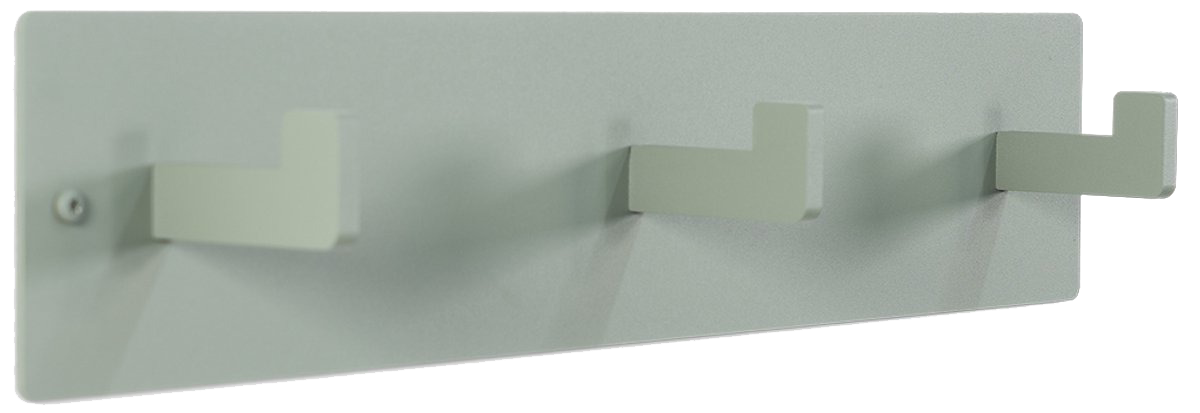 Leatherman 3-Haken-Wandgarderobe,  Hellgrün 